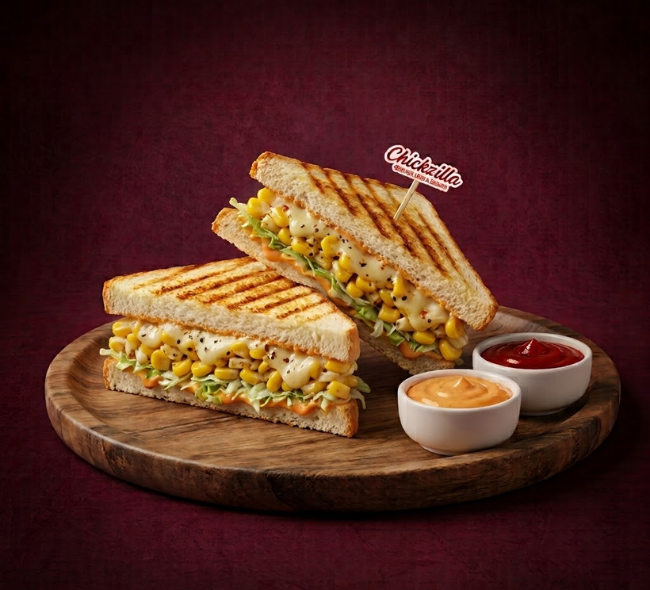 Cheesy Corn Sandwich