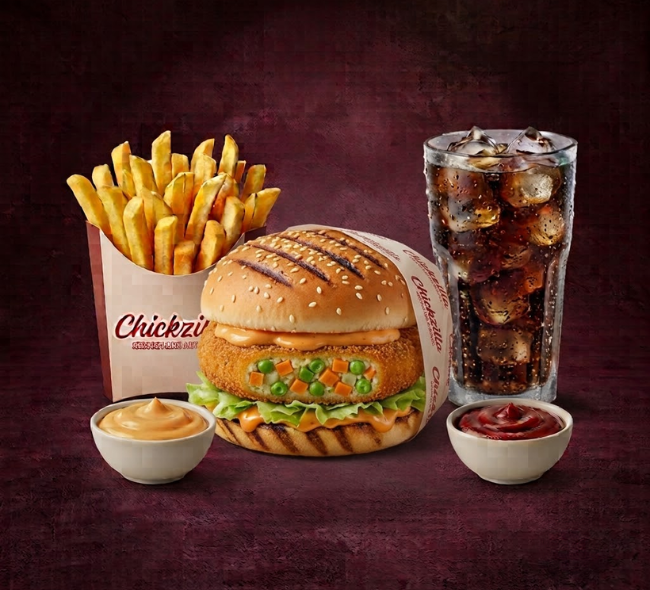 Crispy Veg Patty Burger Combo