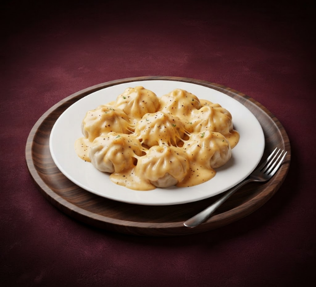 Cheesy Veg Momos