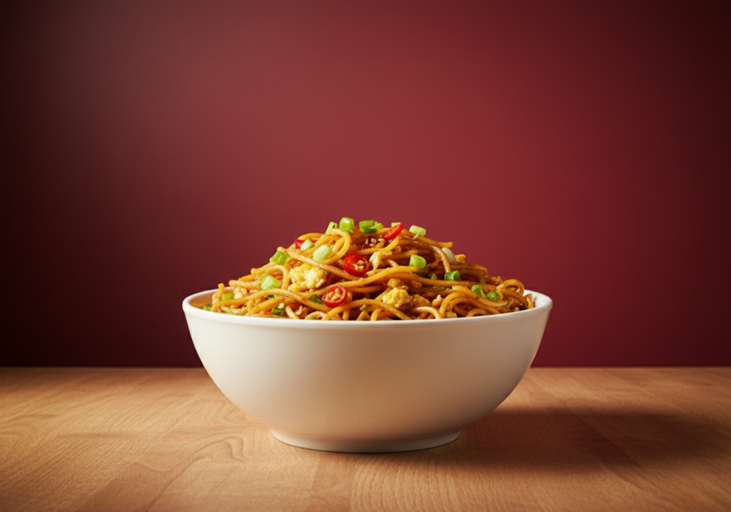 Egg Hakka Noodles