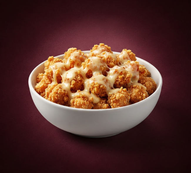 Cheesy Chicken Popcorn