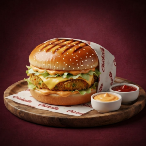 Crispy Veg Patty Cheese Burger