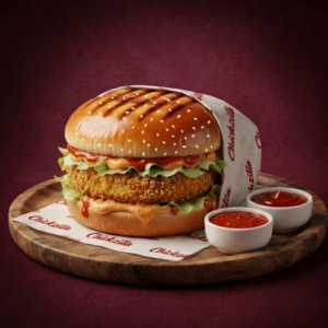 Paneer Patty Crispy Burger